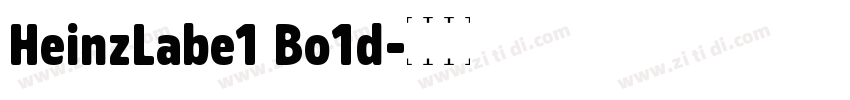 HeinzLabe1 Bo1d字体转换